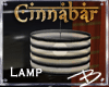 *B* Cinnabar Drum Lamp