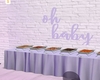 lavender buffet table