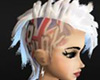 PUNK mohican UK white