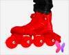 M red rollerblades