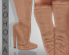 ṩ| Suede Boots  Nude