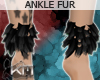 +KM+ Ankle Fur Blk/Coal
