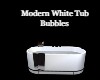 Modern White Tub Bubbles