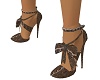 Handstitched beige heels