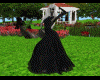 Black lace dress long