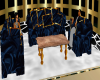 Royal Blue Sofa Set