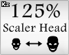 Scaler Head 125%