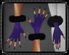 Winter Fur Gloves Purple