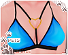 [Pets] Heart bra | Blue