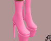 A| Socks Boots Pink
