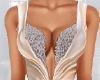 Satin Beige Elegant Gown
