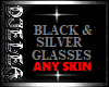 BLACK & SILVER GLASSES