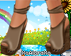 (A) Beige Clogs