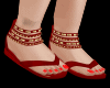 Prego Sandals Red