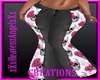 Black Roses Flair Jeans