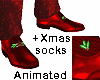 Xmas male shoes red ANI