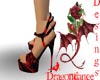 red flower heels