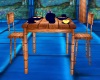 Blue Breakfast Table