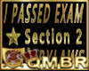 I PASSED SECTION 2