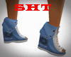 *SHT*Blue Converse Heels