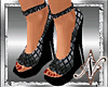 (NS) Black Wedge Heels