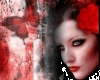 Lady in red w/butterfly
