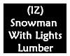 Snowman wLights Lumber