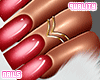 q. Red Aura Nails MS