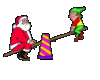 Santa with elf