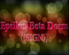 Epsilon Beta Dorm SIGN