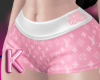 K. LV Pink Shorts