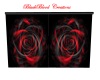 BBC Blk Red Rose Curtain