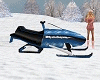 Blue XMas Snowmobile