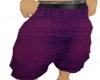 Purple Baggy Long Shorts