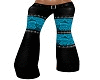 Leather N Lace Teal Pant
