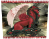 Red Rose Unicorn Sqr Rug