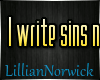 I write sin not tragedy