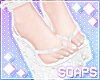 +Star Sandals White