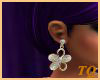 ~TQ~silver petal earring