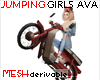 Jumping girls avatar