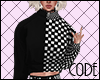R~ |Half Checker Sweater