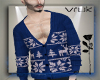vk. Sweater Xmas blue