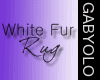 [Ga] White Fur rug