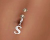 Letter S Belly Ring