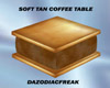 Soft Tan Coffee Table
