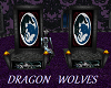 Dragon Wolves Thrones