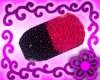 Pink/Black Caviar Nails