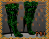 MH~GREEN PANT BOOTS