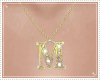 Necklace of letters M