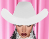 J*White Furry Cowgirl*
